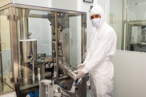 Man working in a pharmaceutical company